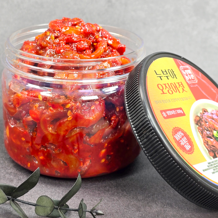 바다에서 잡은 오징어로 만든 오징어젓 300g 500g
